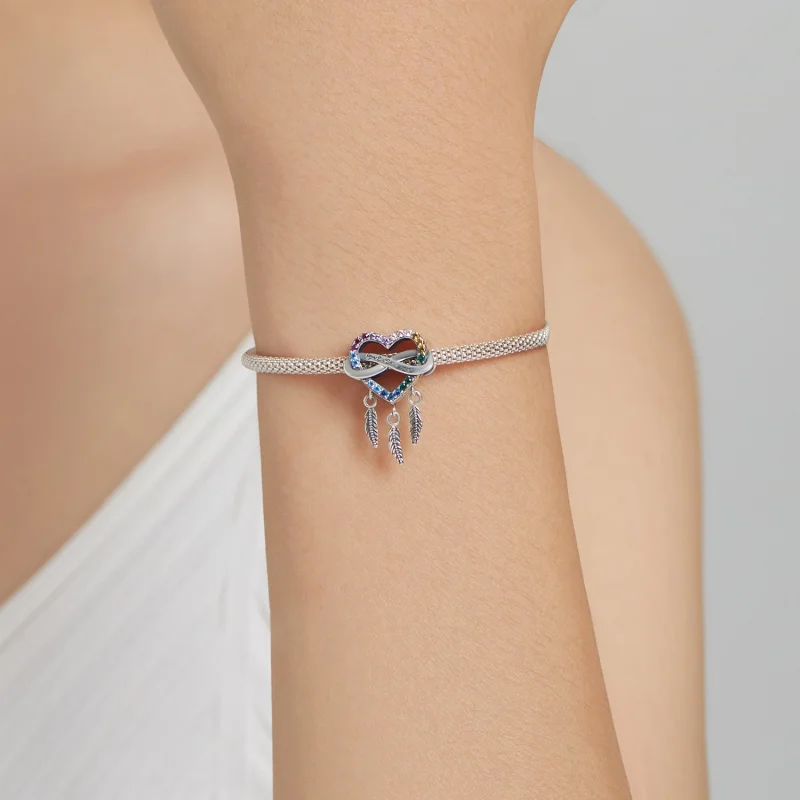(Bild für) Liebes-Traumfänger-Charm im Pandora-Stil - BSC506 - Ansicht 4