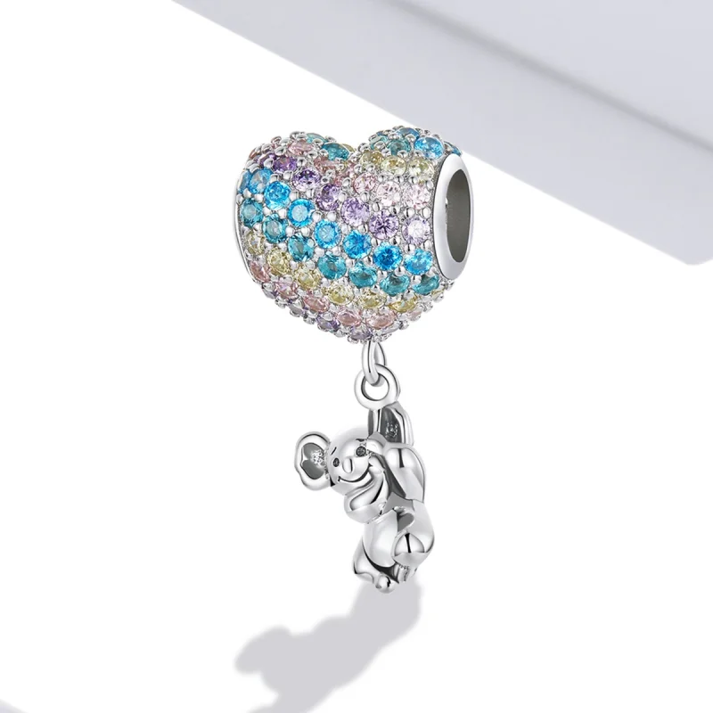 (Bild für) Liebesballon-Koala-Charm im Pandora-Stil - SCC2116 - Ansicht 2