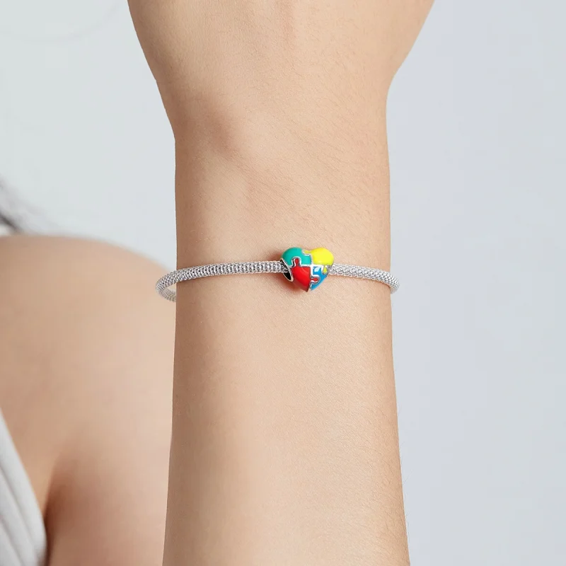 (Bild für) Liebespuzzle-Charm im Pandora-Stil - BSC547 - Ansicht 5