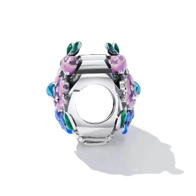(Bild für) Liebesrippen-Blumen-Charm im Pandora-Stil - SCC2239 - Ansicht 3