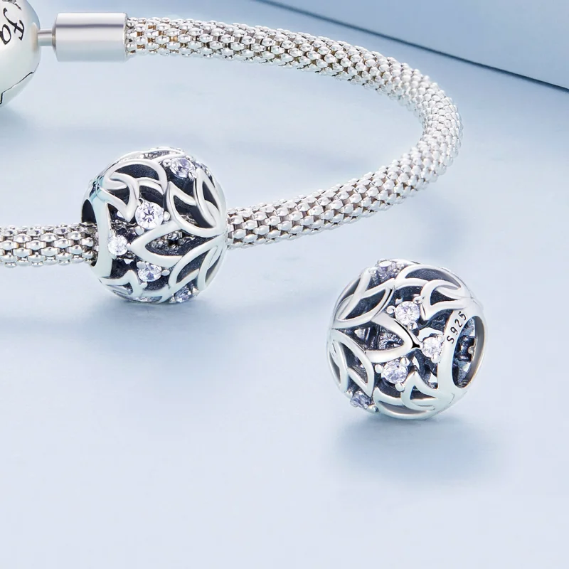 (Bild für) Lotus-Charm im Pandora-Stil - BSC675 - Ansicht 4