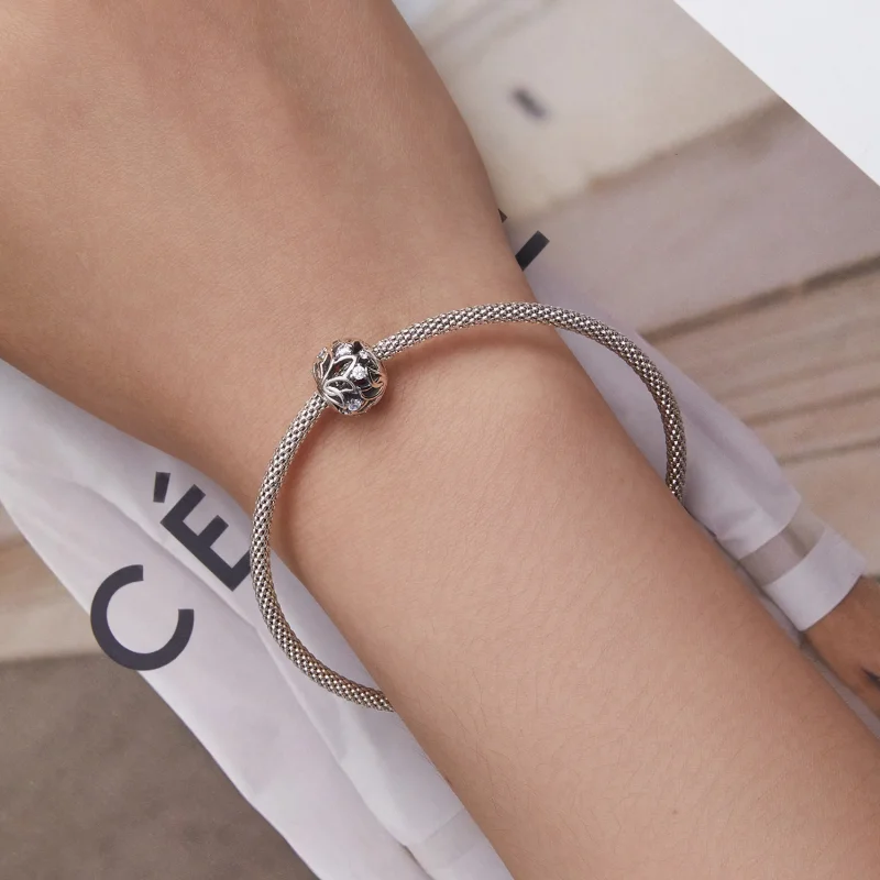 (Bild für) Lotus-Charm im Pandora-Stil - BSC675 - Ansicht 6