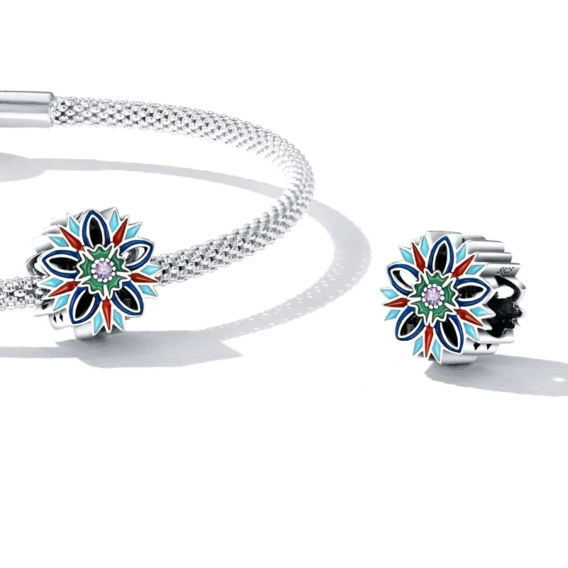 (Bild für) Lotus-Charm im Pandora-Stil - SCC2257 - Ansicht 4