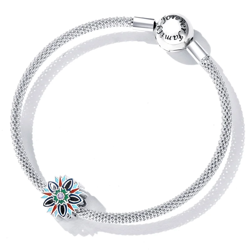 (Bild für) Lotus-Charm im Pandora-Stil - SCC2257 - Ansicht 5
