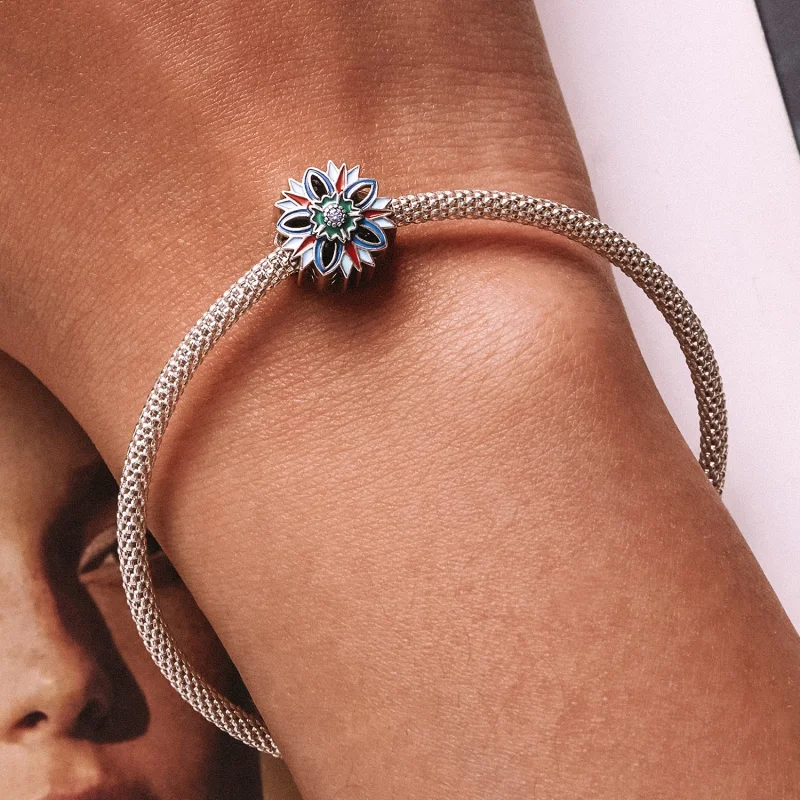 (Bild für) Lotus-Charm im Pandora-Stil - SCC2257 - Ansicht 6