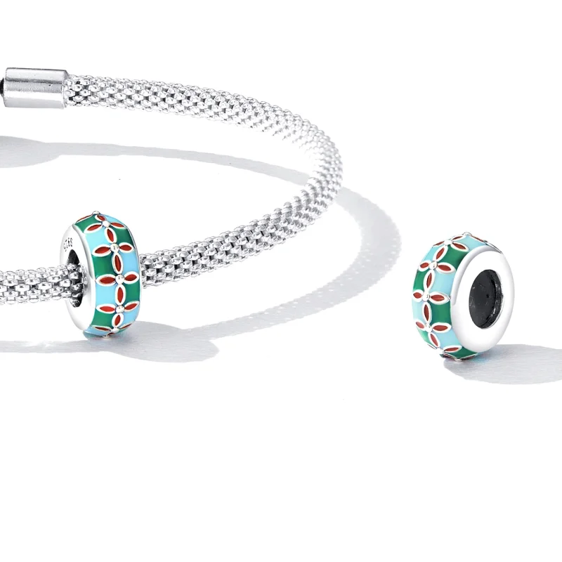 (Bild für) Lotus-Spacer-Charm im Pandora-Stil - SCC2258 - Ansicht 4