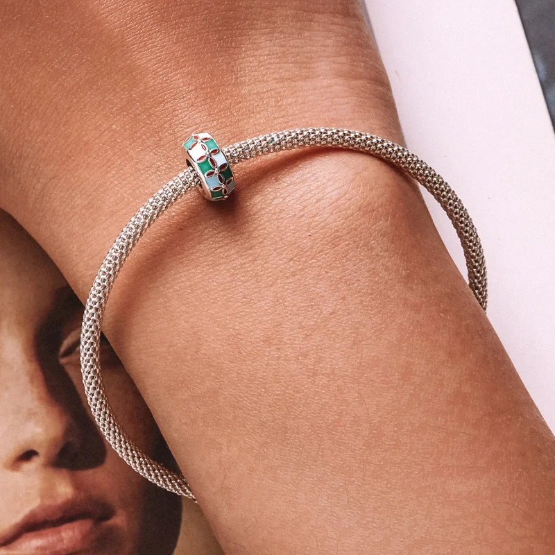 (Bild für) Lotus-Spacer-Charm im Pandora-Stil - SCC2258 - Ansicht 6