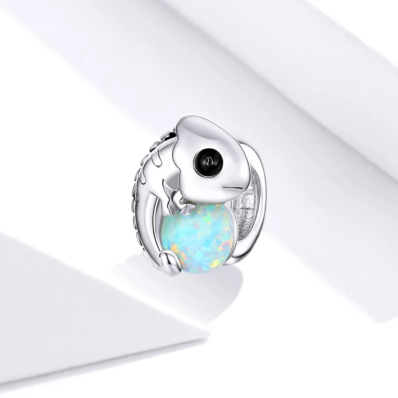 (Bild für) Lustiger Chamäleon-Charm im Pandora-Stil - BSC254 - Ansicht 2