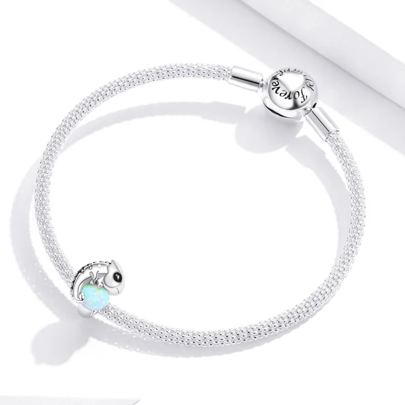 (Bild für) Lustiger Chamäleon-Charm im Pandora-Stil - BSC254 - Ansicht 3