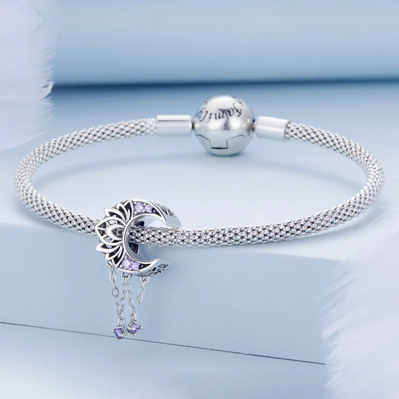 (Bild für) Mond-Quasten-Charm im Pandora-Stil - BSC636 - Ansicht 3
