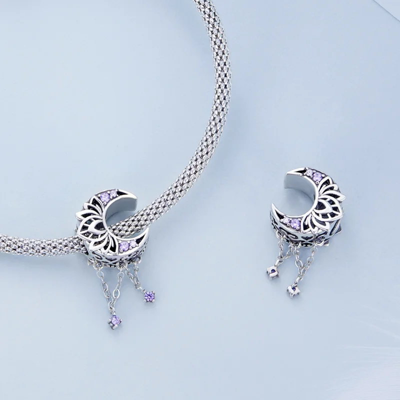 (Bild für) Mond-Quasten-Charm im Pandora-Stil - BSC636 - Ansicht 4