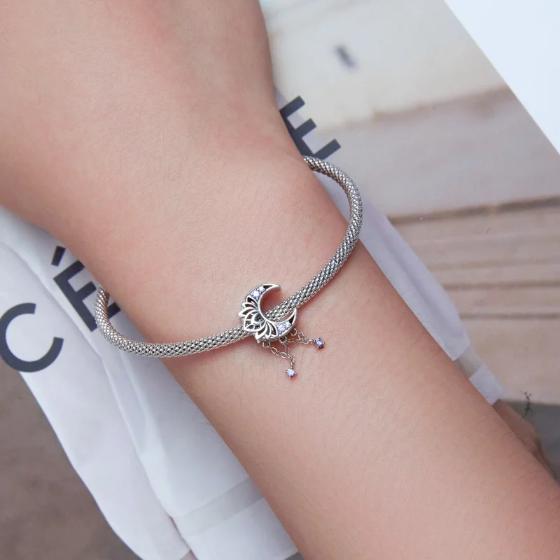 (Bild für) Mond-Quasten-Charm im Pandora-Stil - BSC636 - Ansicht 5
