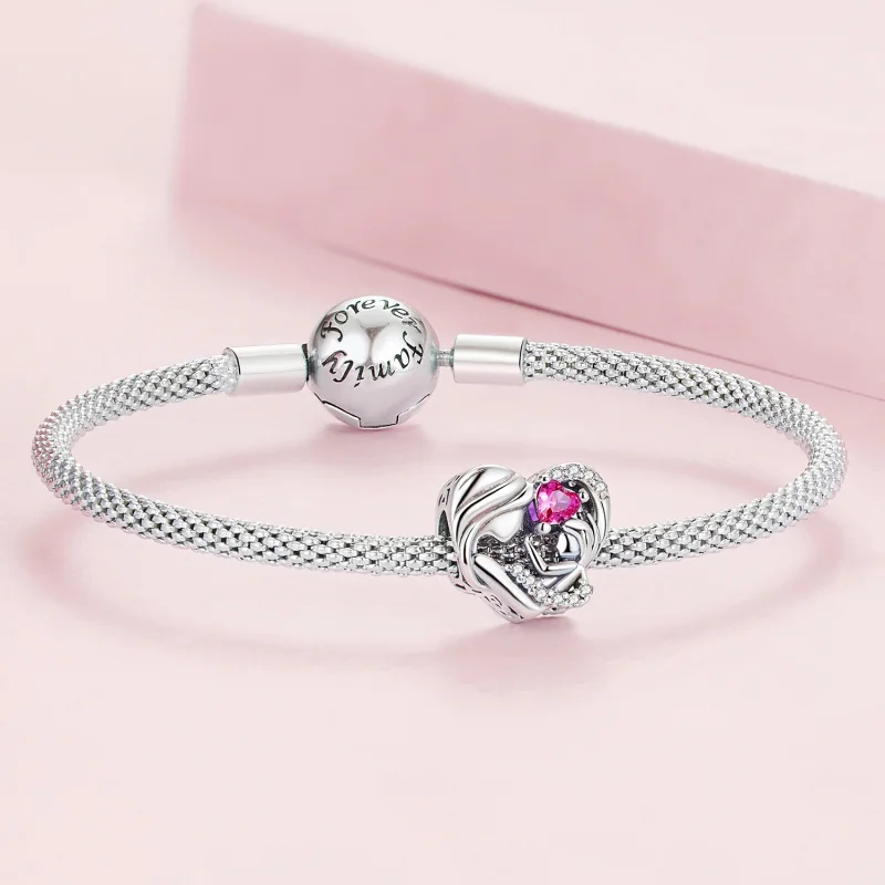 (Bild für) Mutter-Kind-Charm im Pandora-Stil - BSC685 - Ansicht 5