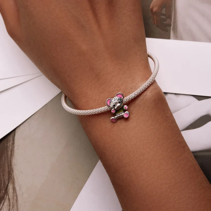 (Bild für) Neon-Bär-Puppen-Charm im Pandora-Stil - SCC2231 - Ansicht 6