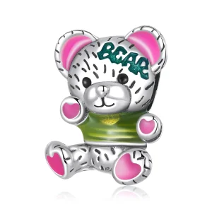 (Bild für) Neon-Bär-Puppen-Charm im Pandora-Stil - SCC2231