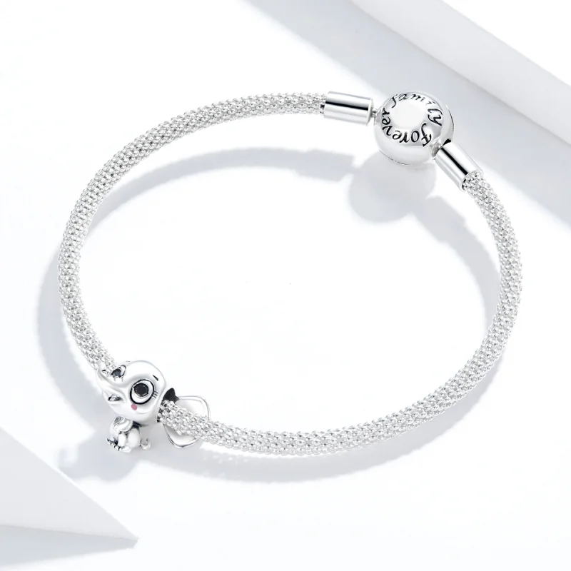 (Bild für) Niedlicher Baby-Elefant-Charm im Pandora-Stil - SCC1646 - Ansicht 4