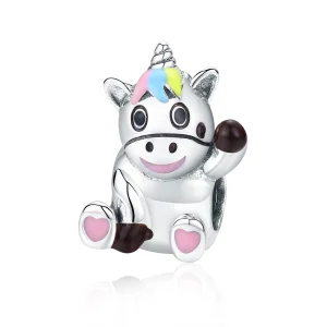 (Bild für) Niedlicher Einhorn-Charm im Pandora-Stil - BSC041