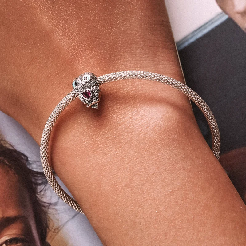 (Bild für) Niedlicher Eulen-Charm im Pandora-Stil - SCC2253 - Ansicht 6