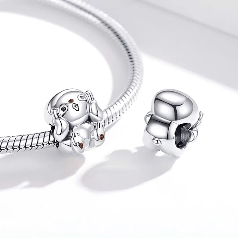 (Bild für) Niedlicher Faultier-Charm aus Silber im Pandora-Stil - SCC1698 - Ansicht 4
