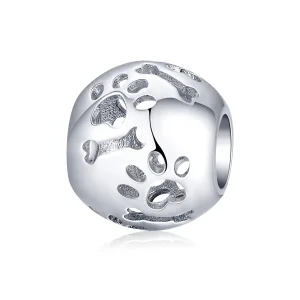 (Bild für) Niedlicher Haustier-Fußabdruck-Charm im Pandora-Stil - BSC140