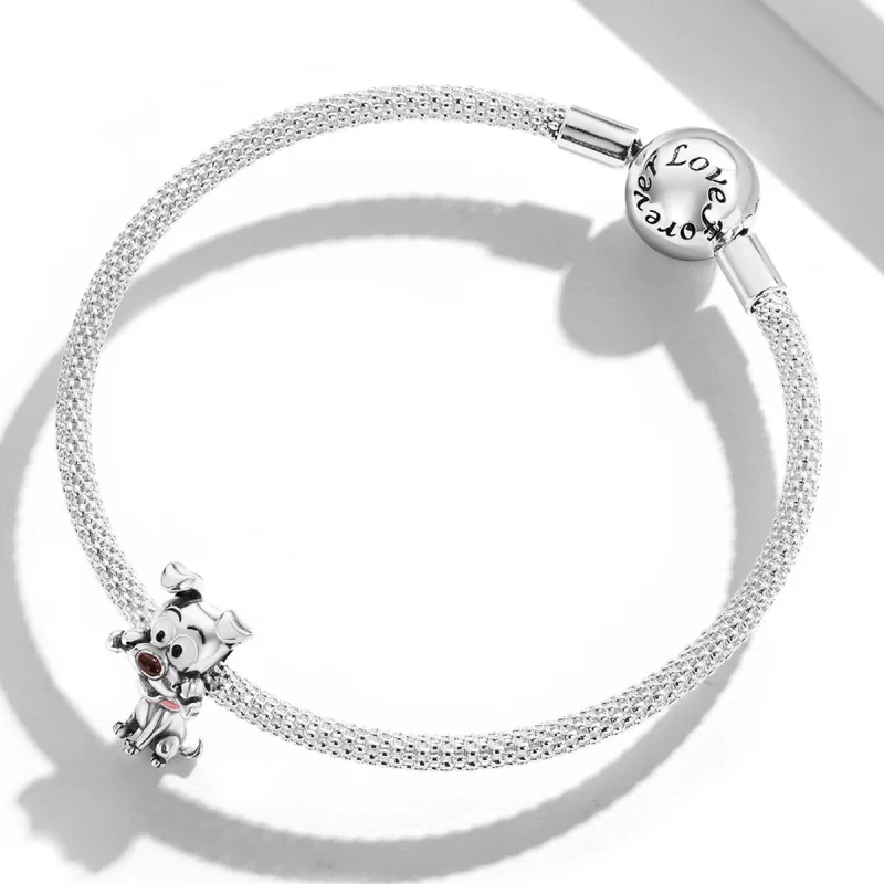 (Bild für) Niedlicher Hunde-Charm im Pandora-Stil - SCC2121 - Ansicht 3