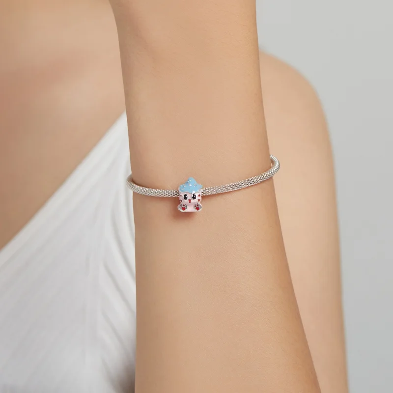 (Bild für) Niedlicher Katzenpuppen-Charm im Pandora-Stil - SCC1939 - Ansicht 5