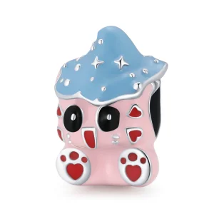 (Bild für) Niedlicher Katzenpuppen-Charm im Pandora-Stil - SCC1939
