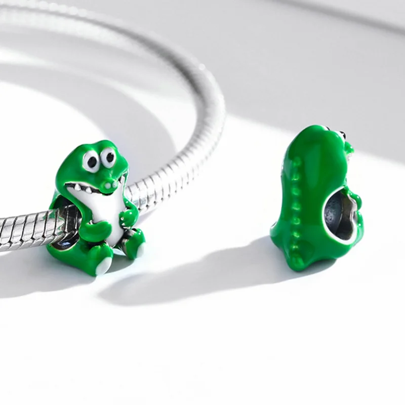 (Bild für) Niedlicher Krokodil-Charm im Pandora-Stil - SCC2008 - Ansicht 4