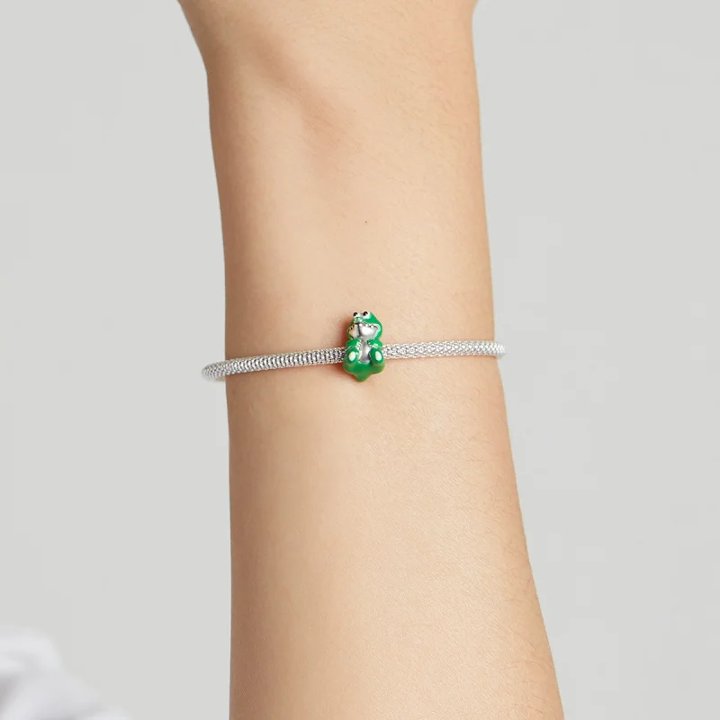 (Bild für) Niedlicher Krokodil-Charm im Pandora-Stil - SCC2008 - Ansicht 5