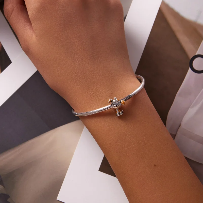(Bild für) Niedlicher Welpen-Charm im Pandora-Stil - SCC2159 - Ansicht 5