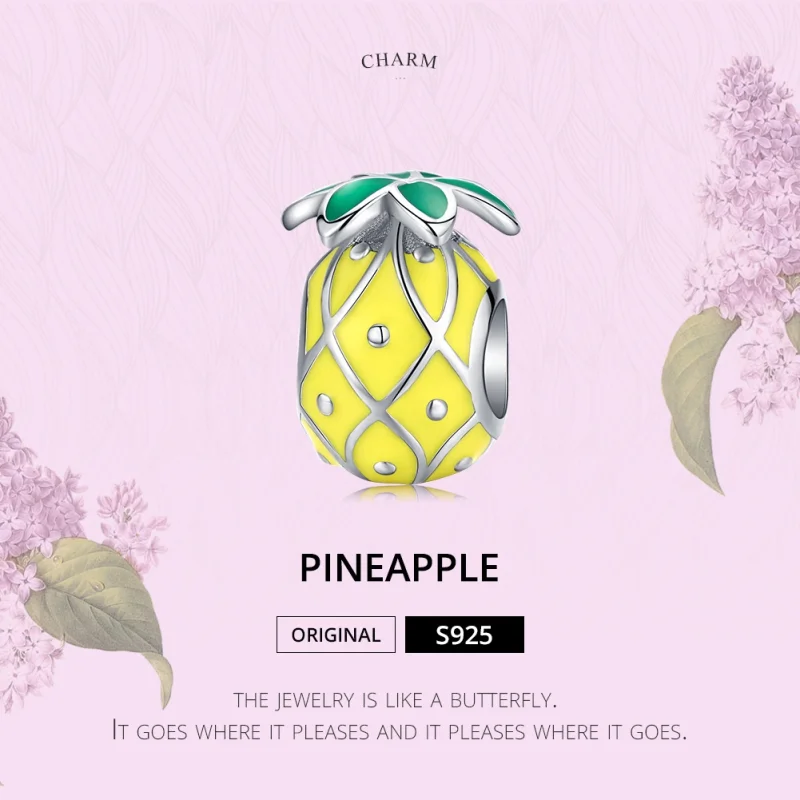 (Bild für) Pandora Ananas Charm - BSC128 - Ansicht 5