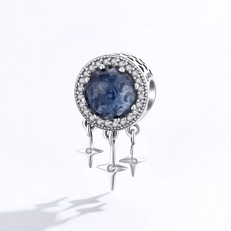 (Bild für) Pandora Charm Blau Silber - SCC1432 - Ansicht 2