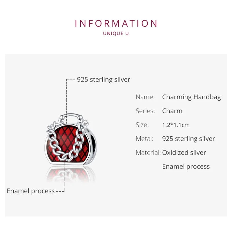 (Bild für) Pandora Charm Handtasche - BSC345 - Ansicht 6