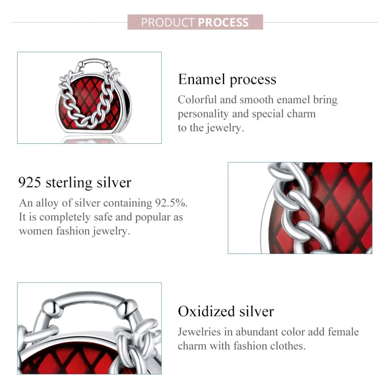 (Bild für) Pandora Charm Handtasche - BSC345 - Ansicht 7