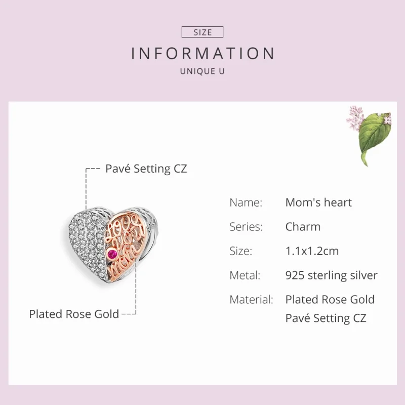 (Bild für) Pandora Charm Herz Rosegold - SCC1173 - Ansicht 3