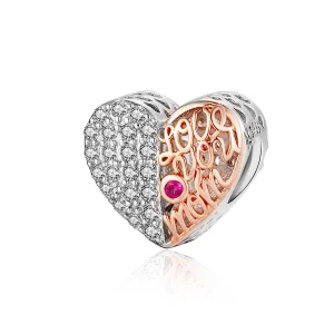 (Bild für) Pandora Charm Herz Rosegold - SCC1173