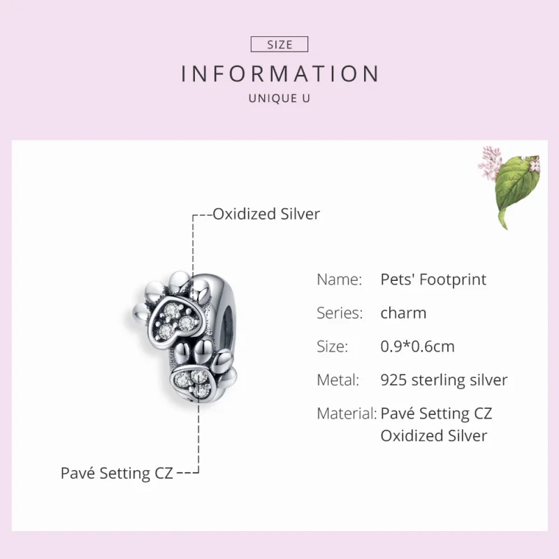 (Bild für) Pandora Charm Katzenpfote - SCC1312 - Ansicht 4