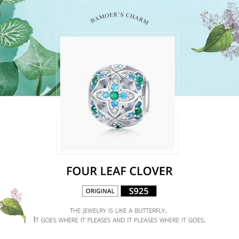 (Bild für) Pandora Charm Kleeblatt Silber - BSC115 - Ansicht 5
