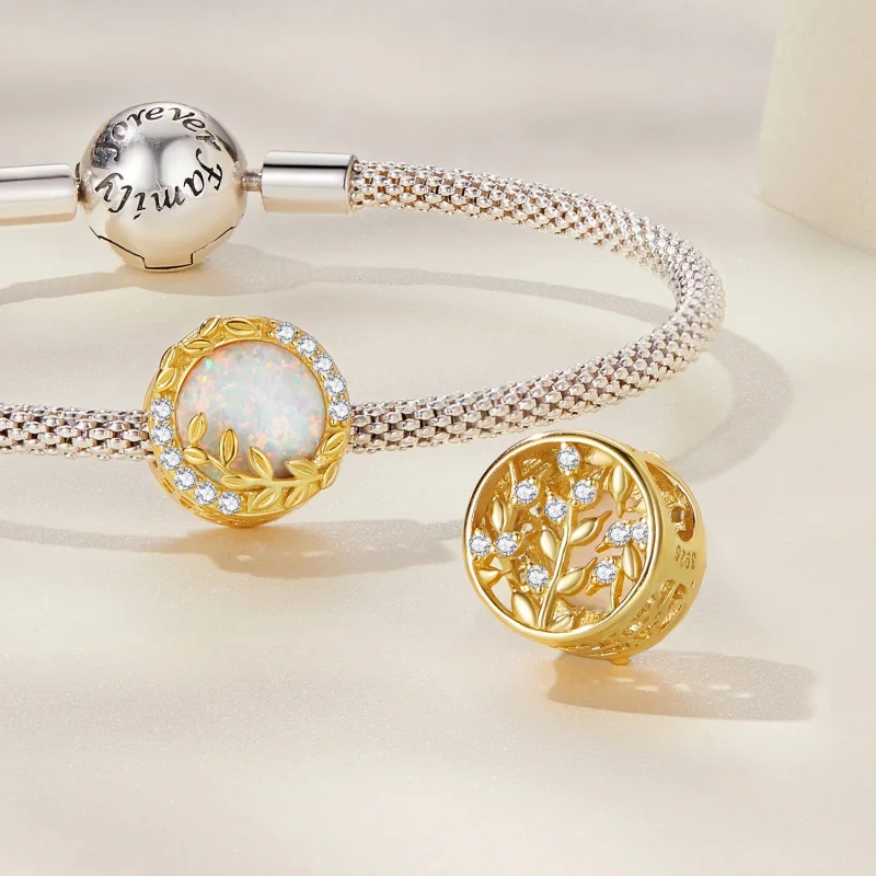 (Bild für) Pandora Charm Opal - BSC671 - Ansicht 4