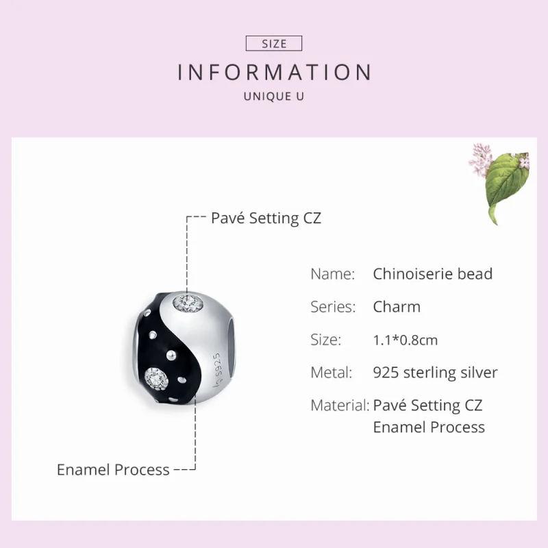 (Bild für) Pandora Charm Yin Yang - BSC192 - Ansicht 7