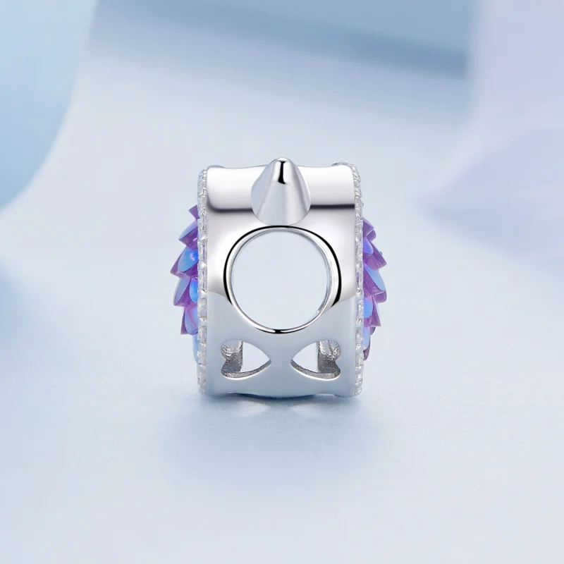 (Bild für) Pandora-Stil Katzenkopf-Fischschuppen-Charm - BSC703 - Ansicht 3