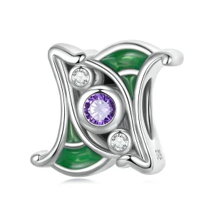 (Bild für) Pandora Style Art Lila Zirkonium Spacer-Charm - SCC2294