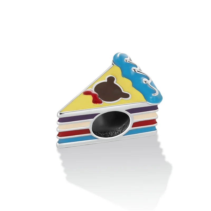(Bild für) Pandora Style Bären-Regenbogen-Kuchen-Charm - SCC2199 - Ansicht 2