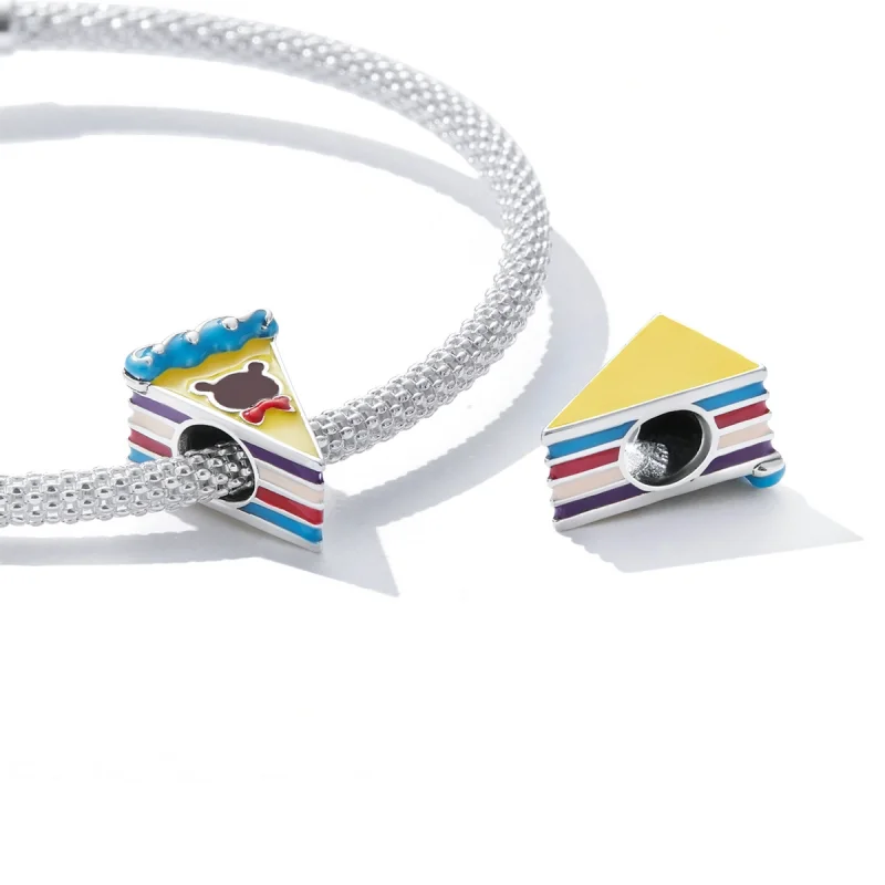 (Bild für) Pandora Style Bären-Regenbogen-Kuchen-Charm - SCC2199 - Ansicht 4