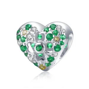 (Bild für) Pandora Style Liebes-Vierblättriges Kleeblatt-Charm - BSC301