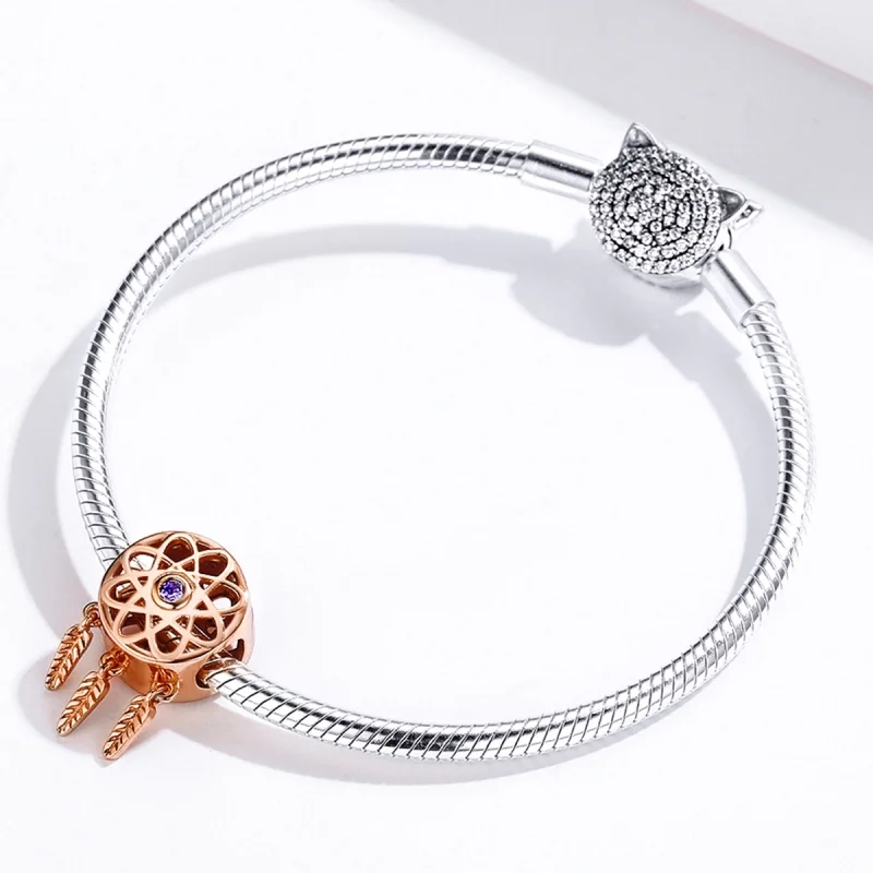 (Bild für) Pandora Style Roségold-Traumfänger-Charm aus Roségold - SCC330-C - Ansicht 4