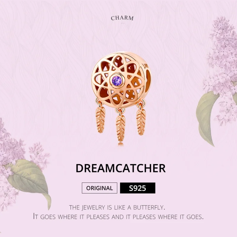 (Bild für) Pandora Style Roségold-Traumfänger-Charm aus Roségold - SCC330-C - Ansicht 6