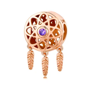 (Bild für) Pandora Style Roségold-Traumfänger-Charm aus Roségold - SCC330-C