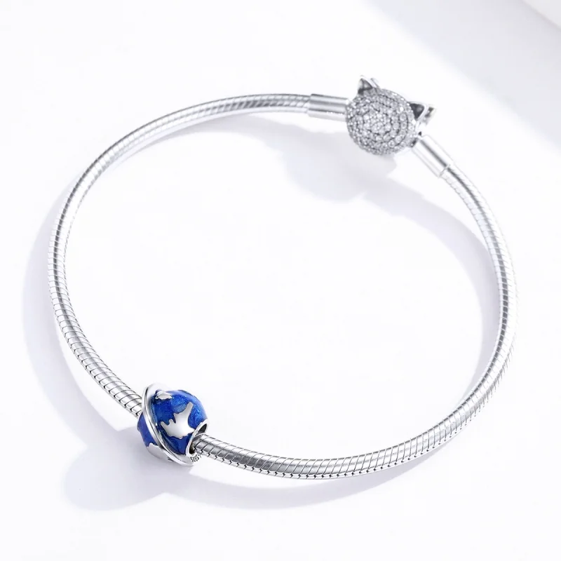 (Bild für) Pandora Style Silber „My Amazing Earth“-Charm - BSC162 - Ansicht 3