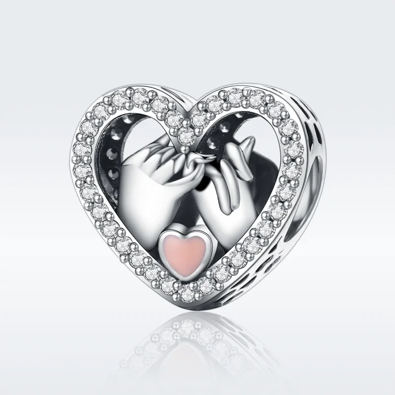 (Bild für) Pandora Style Silber Unser Pinky Promise Forever Charm - SCC167 - Ansicht 3